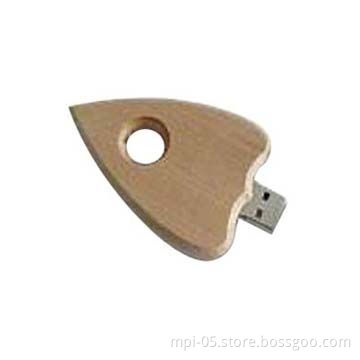 Customized logo wooden USB flash drive